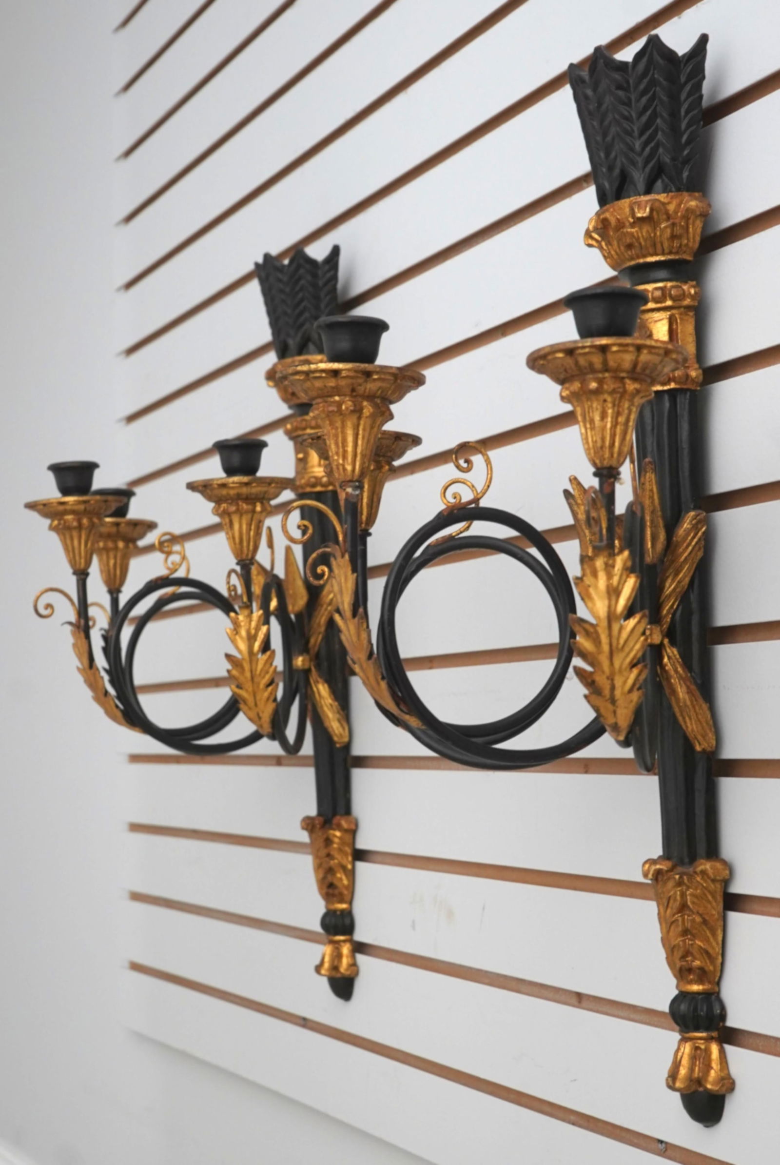 Pair Florentine Italian Neoclassical Candelabras - 2