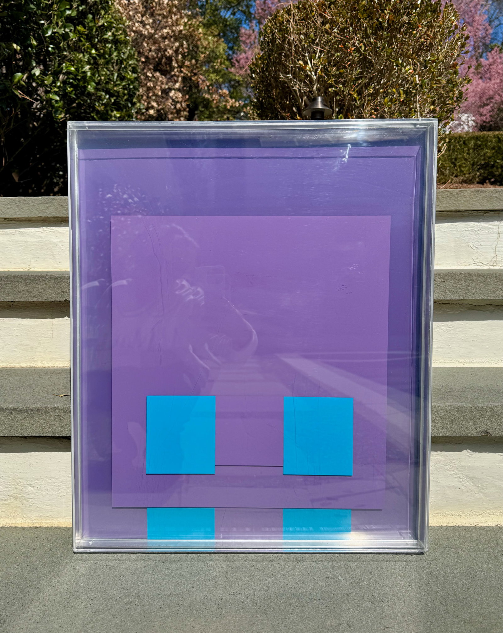 1960s Robyn Denny Color Box 1 Magenta Purple Limited Edition Mixed Media Screenprint 56/75 - 3