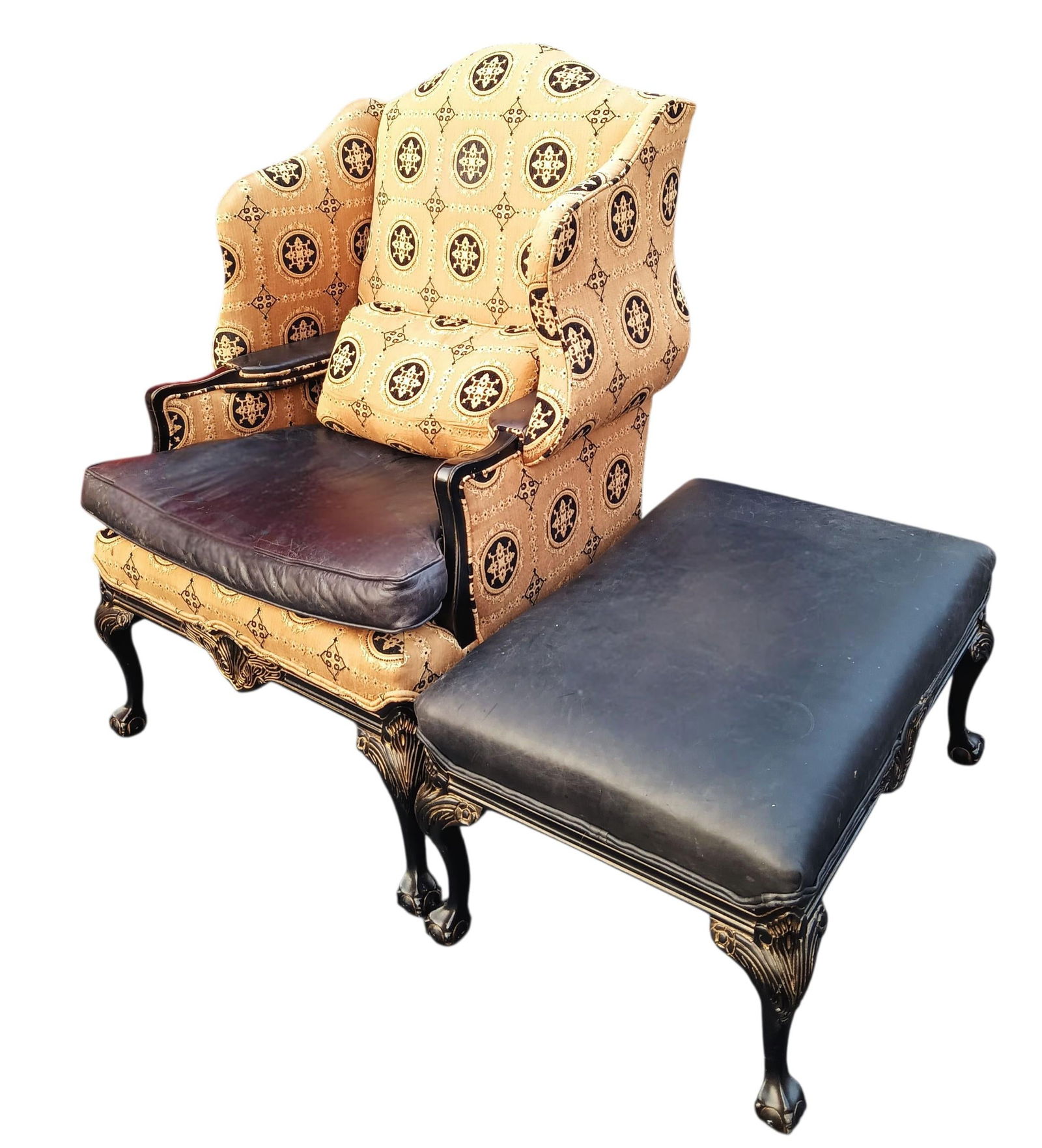 Elevate Your Space With the Old Hickory Tannery Firehouse Wingback Set - 2