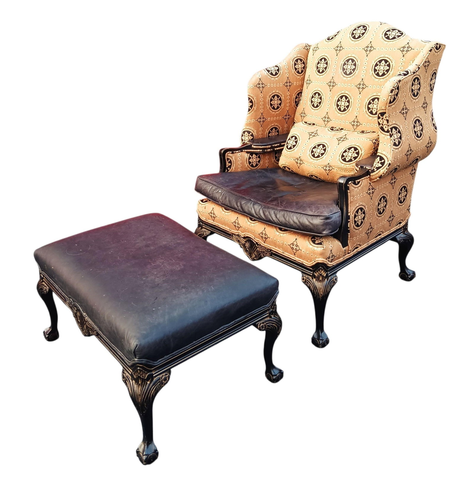 Elevate Your Space With the Old Hickory Tannery Firehouse Wingback Set - 3