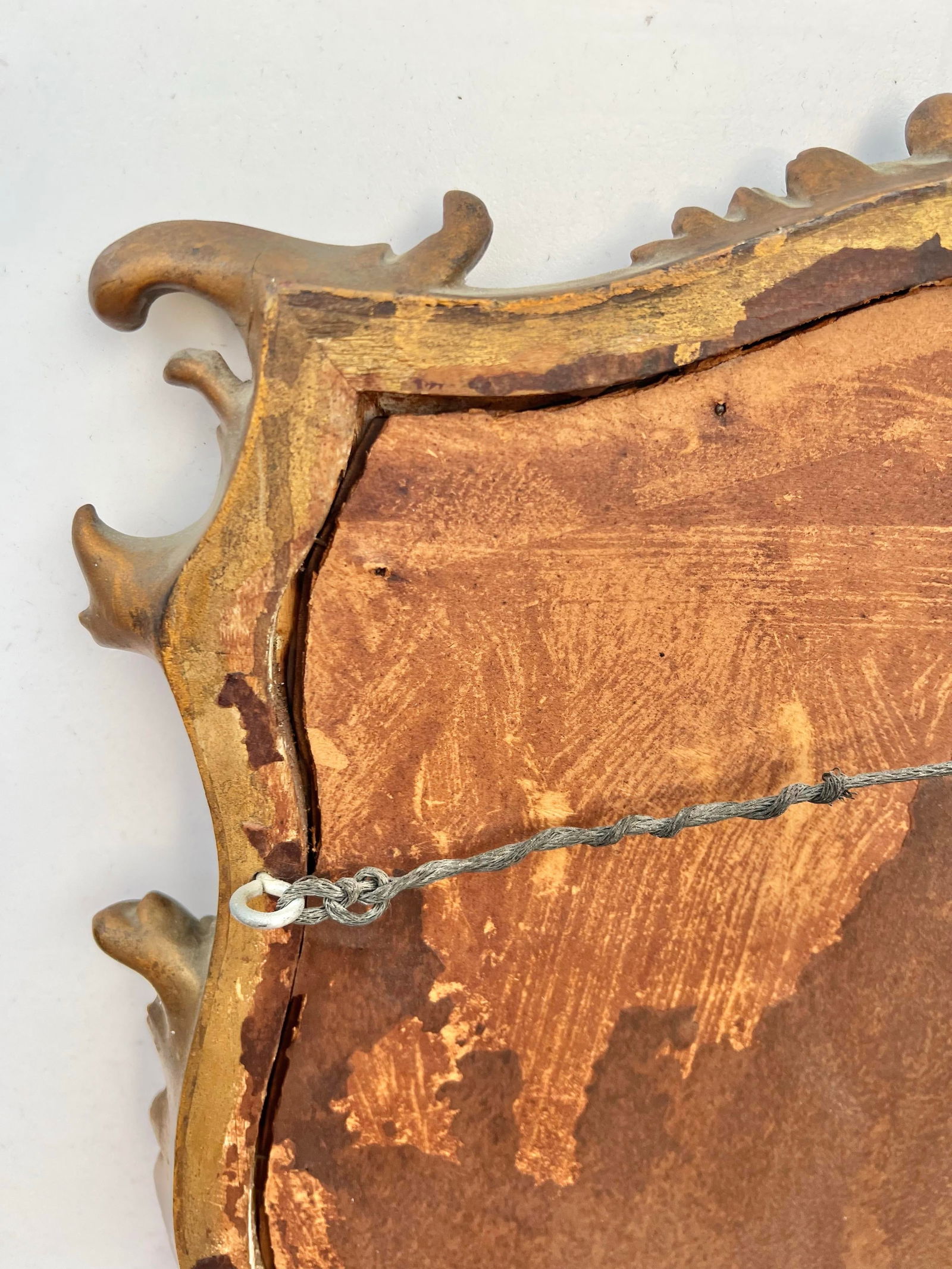 Antique French Romantic Frame & Picture Reproduction Print - 10