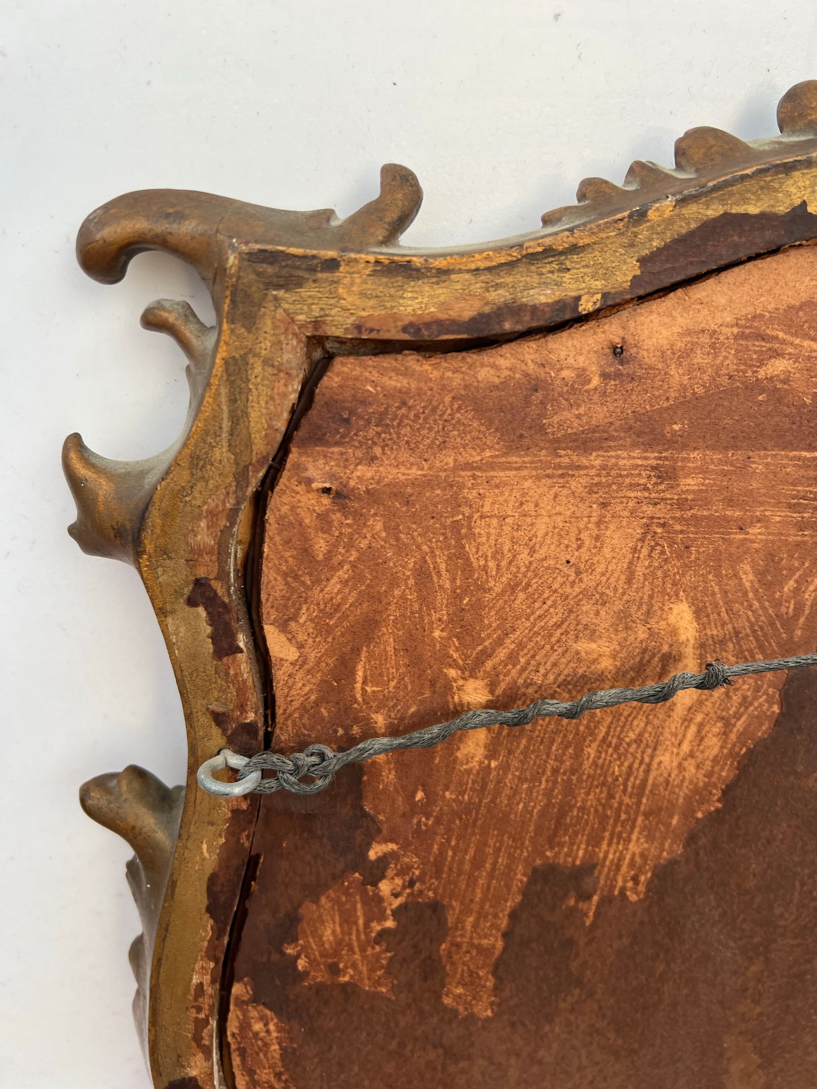 Antique French Romantic Frame & Picture Reproduction Print - 4