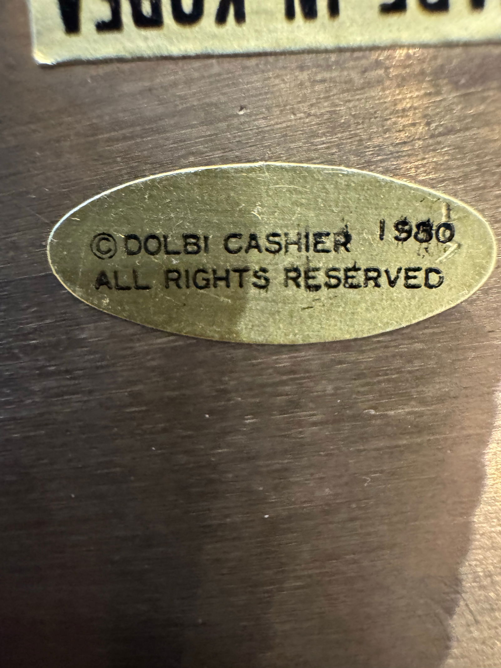 1980 Large 16" Dolbi Cashier Brass Reclining Panther Sculpture – Signed With Original Sticker - 7