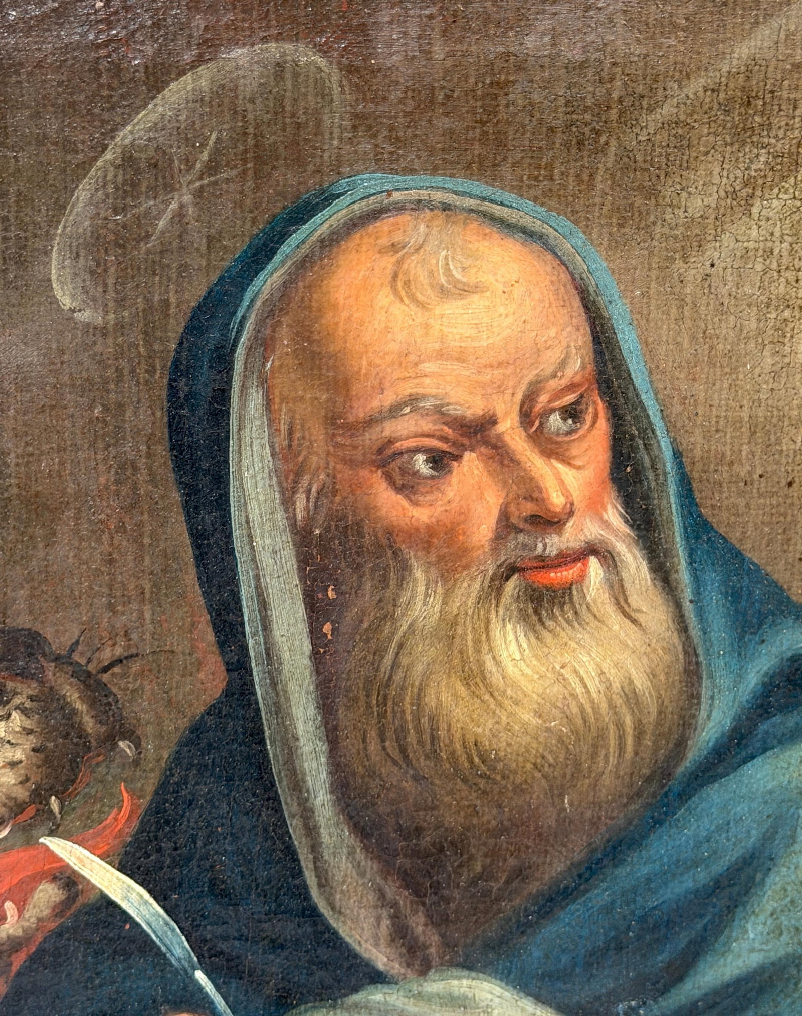 Italian Old Master Painting of Saint Mark the Evangelist with Lion, 1680–1750 - 16