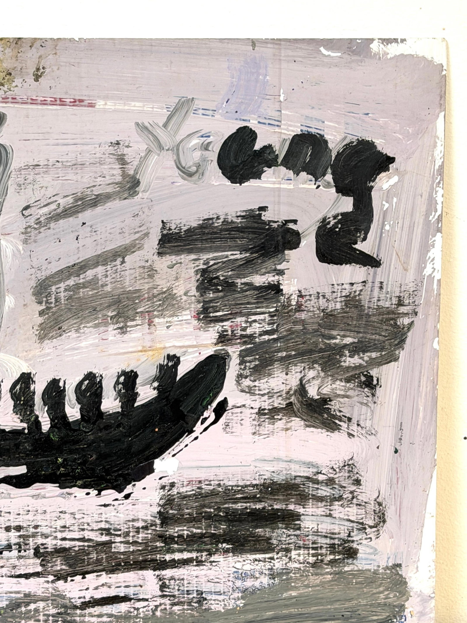 Purvis Young (1943–2010) Exodus Boat with Figures, Miami, 1980s - 4