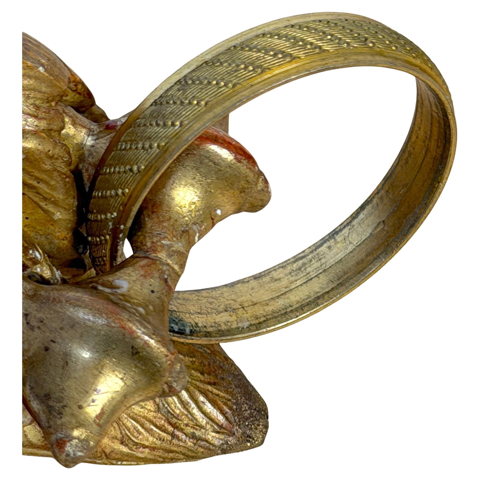 19th C. French Giltwood, Ormolu Swan Bed Corona, Circle Desmalter/ Krieger - 4