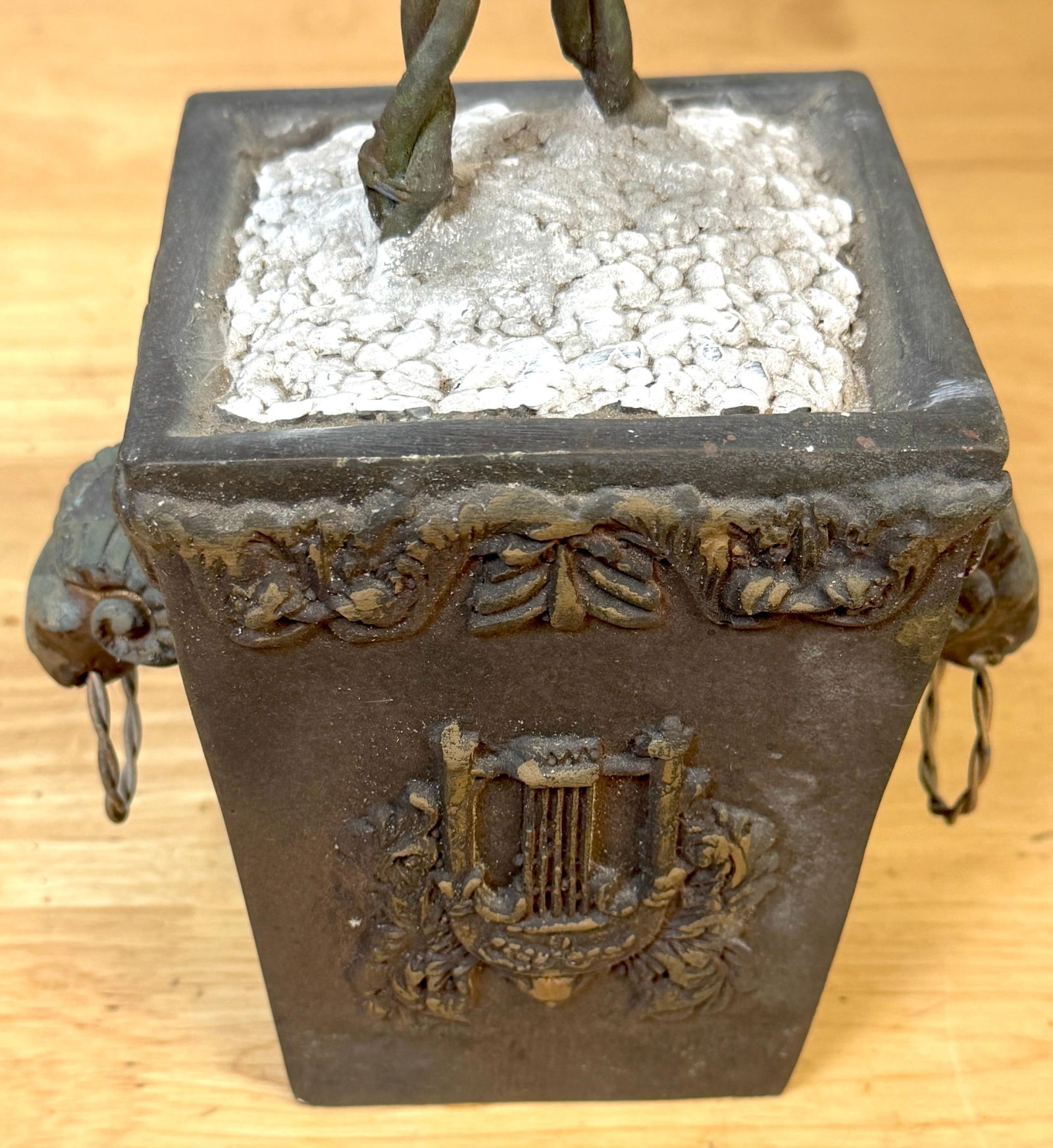 Pair Neoclassical Style Tole Palm Tree Topiaries, Attributed to Maitland-Smith - 7