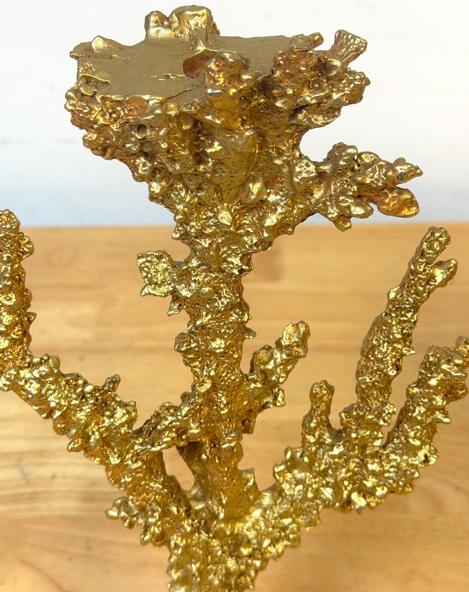 Pair of Galerneau Gilt-Metal "Morea" Coral-Form Candlesticks, Paris 1990s - 8