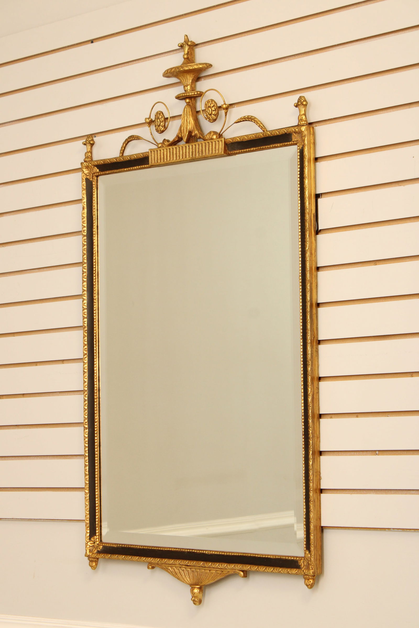 Friedman Brothers Neoclassical Black & Gold Mirror - 2
