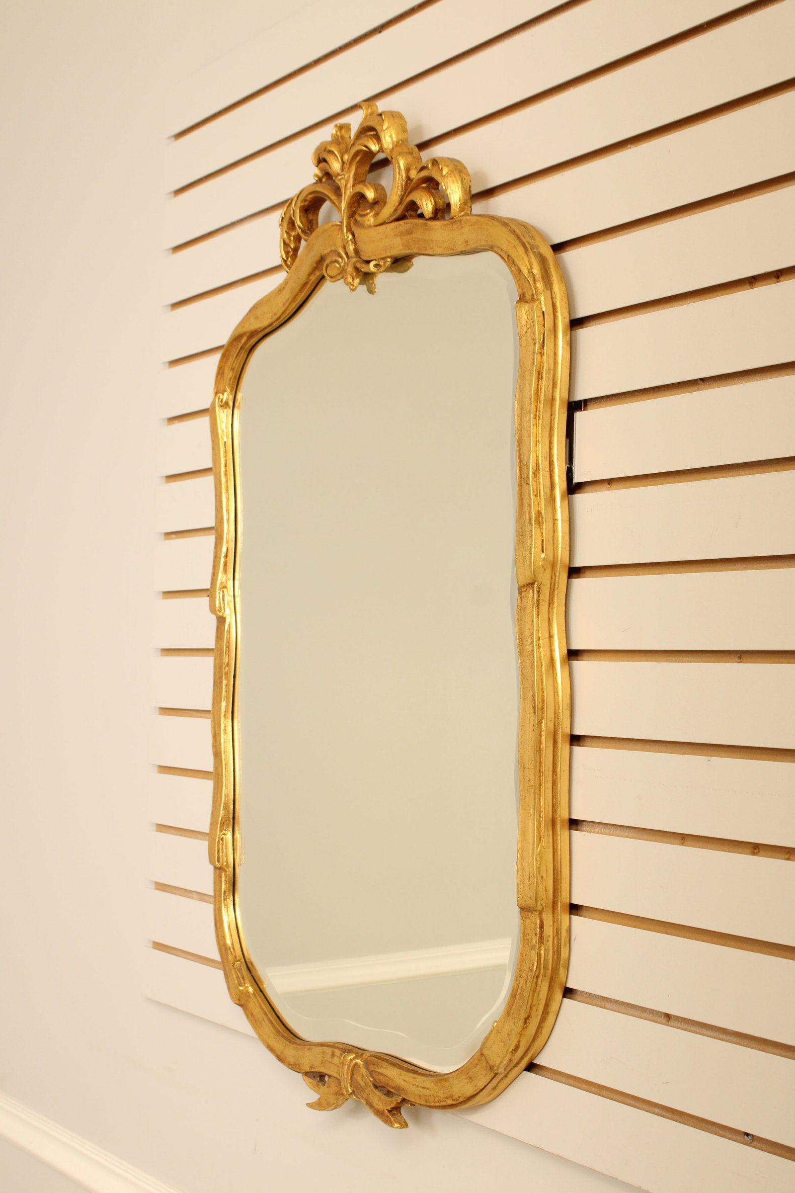 Friedman Brothers Gold Finish Beveled Glass Mirror - 2