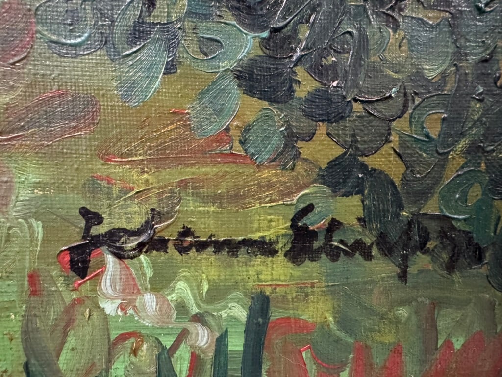 Oil on Canvas, Mediterranean Villa With Garden Artist: Johannes Schiefer - 4