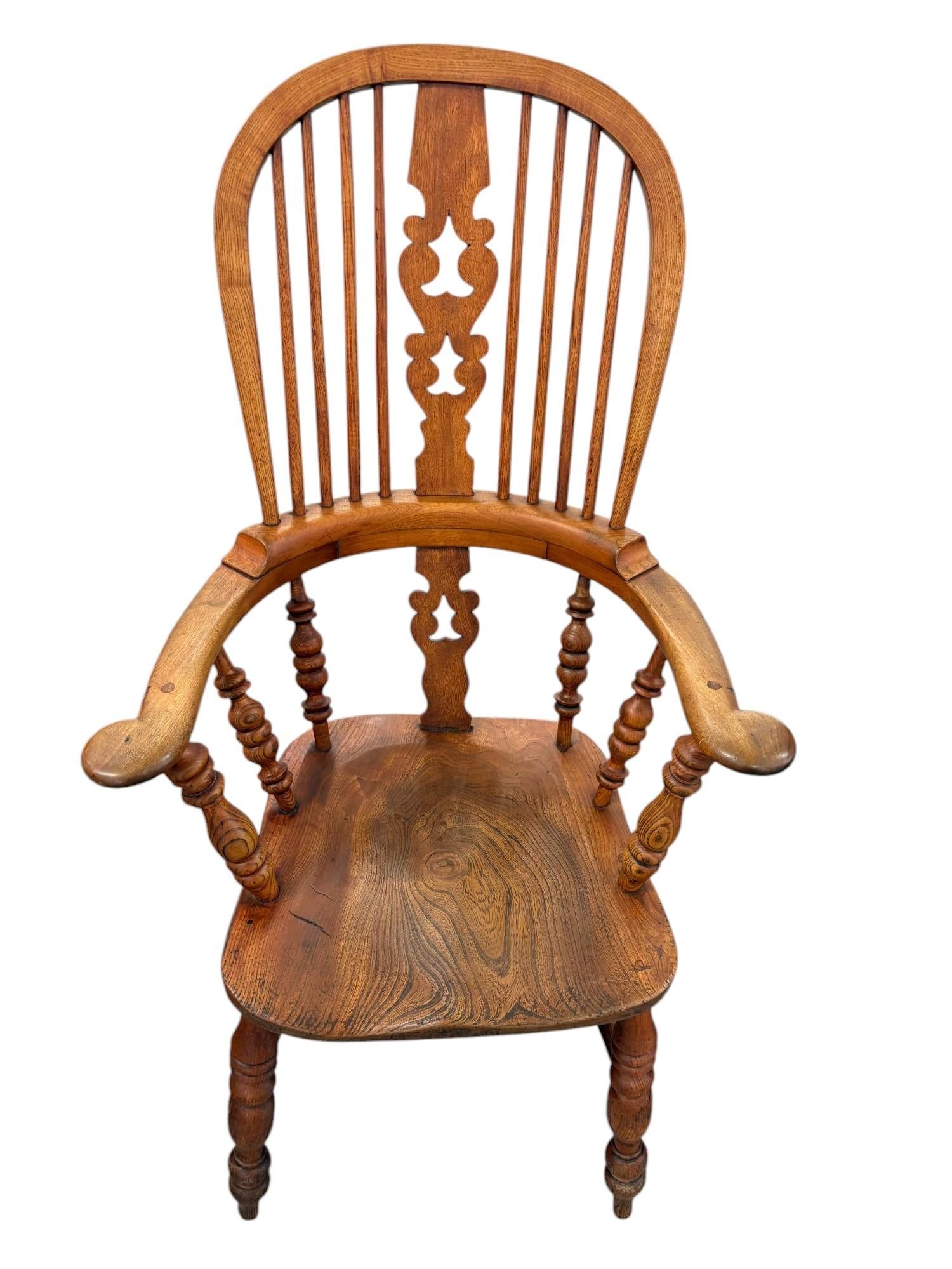 Mid 19th Century Yorkshire Windsor Arm Chairs - a Pair - 5