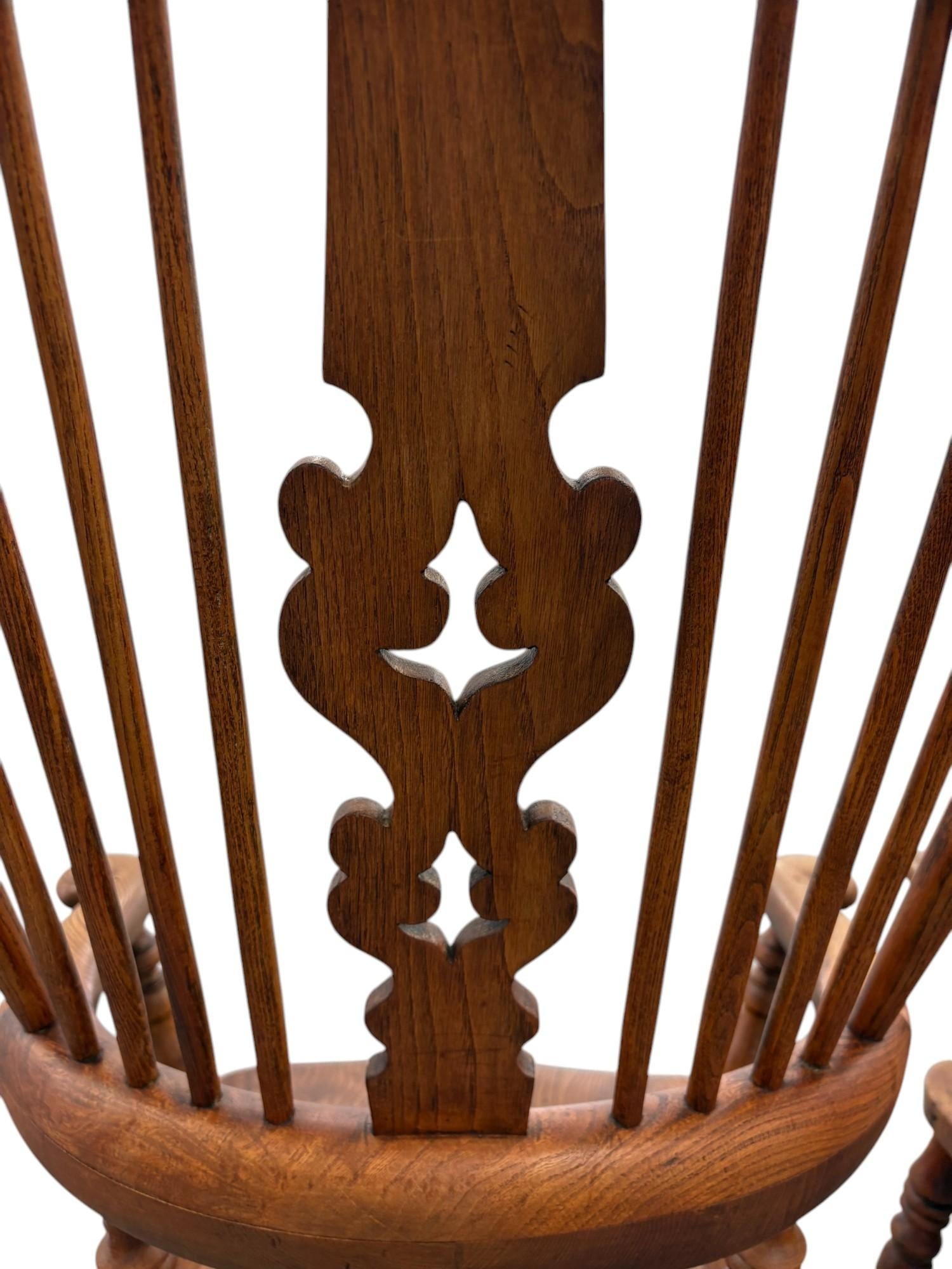 Mid 19th Century Yorkshire Windsor Arm Chairs - a Pair - 7