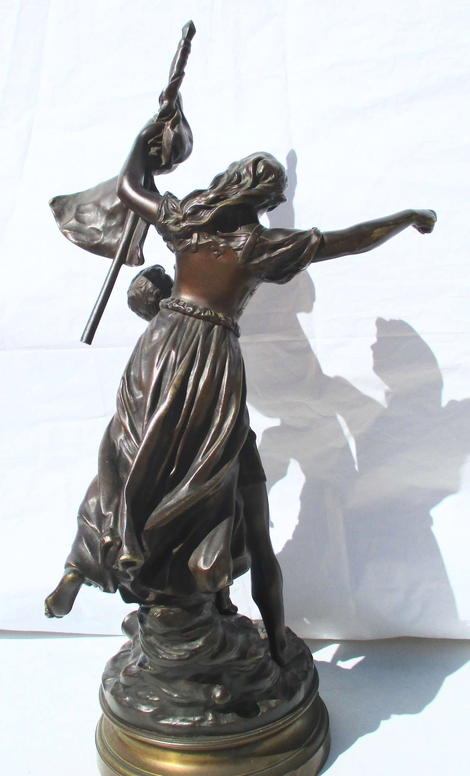 Pro Patria Bronze by Adrien Etienne Gaudez Competition Bronze - 7