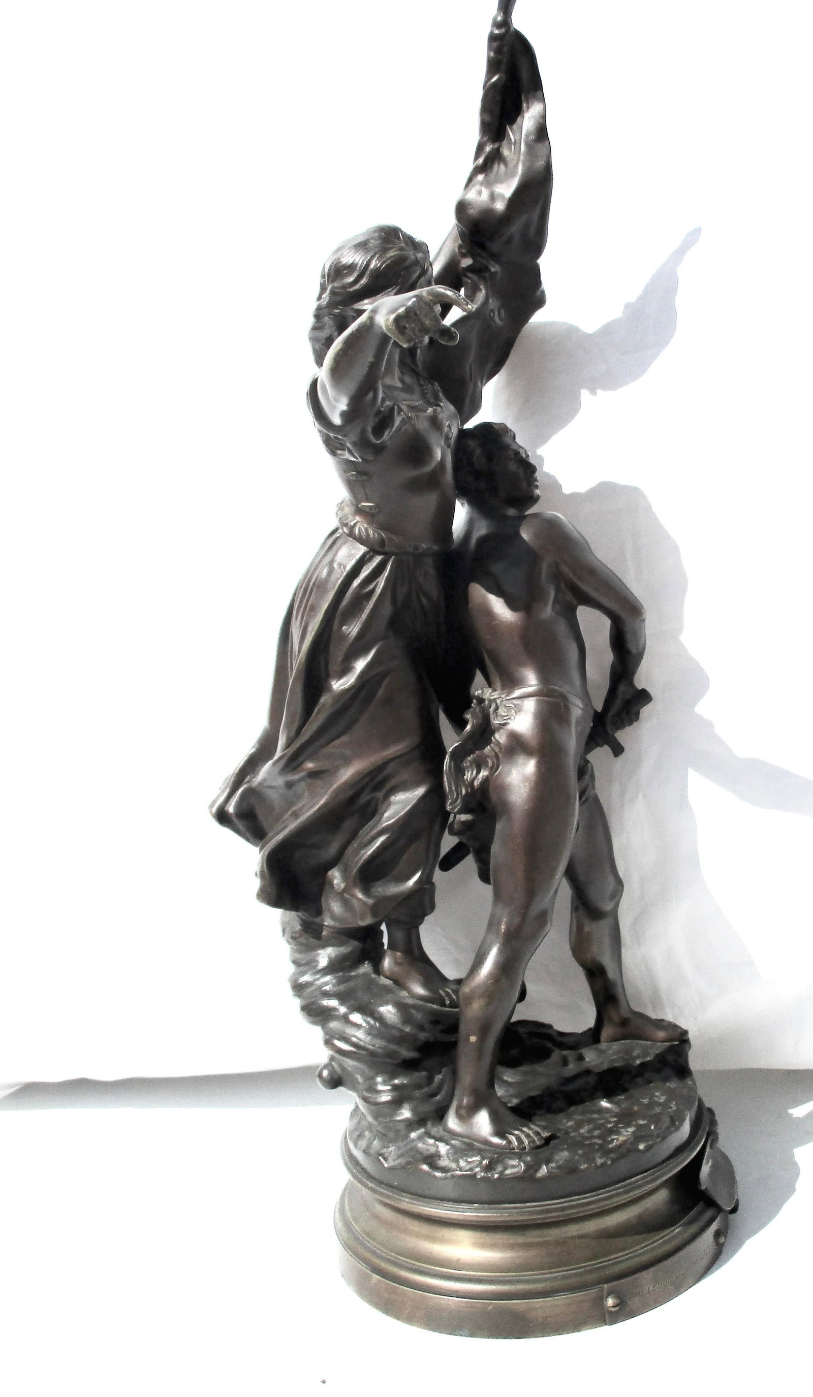 Pro Patria Bronze by Adrien Etienne Gaudez Competition Bronze - 8