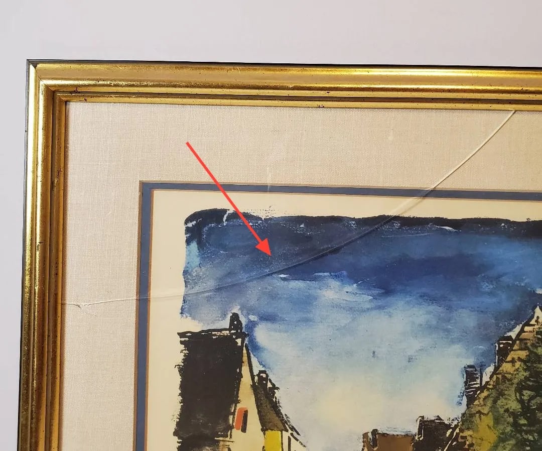 Mid 20th Century Pair of Maurice De Vlaminck Limited Edition Village Road Prints "” Framed, - 16