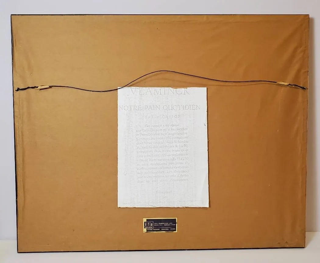 Mid 20th Century Pair of Maurice De Vlaminck Limited Edition Village Road Prints "” Framed, - 7