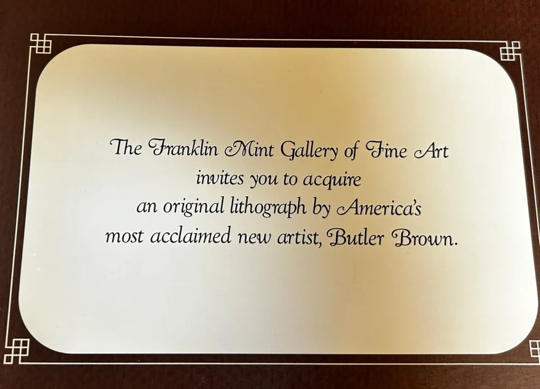 Butler Brown Hand-Signed & Remarqued Original Lithograph, the Old Georgia Farmhouse (1977), Franklin - 9