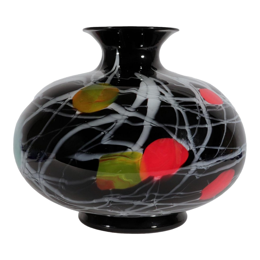 Versace & Archimede Seguso Murano Blown Glass Footed Vase (1 of 10)