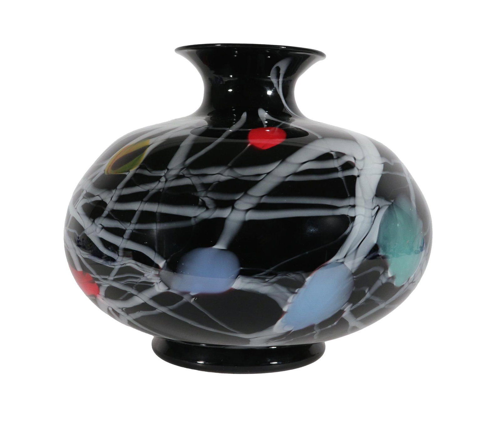 Versace & Archimede Seguso Murano Blown Glass Footed Vase - 7