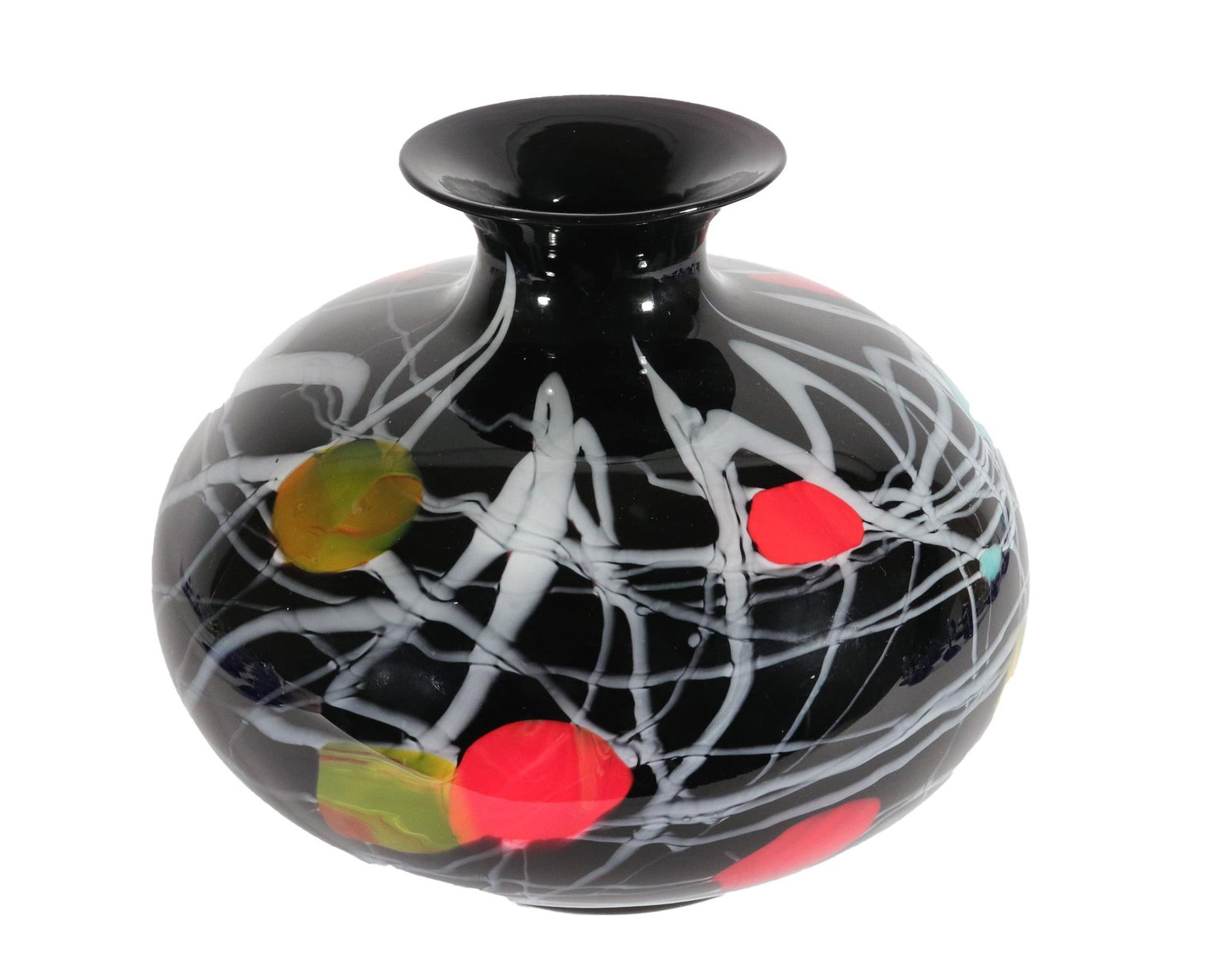 Versace & Archimede Seguso Murano Blown Glass Footed Vase - 8