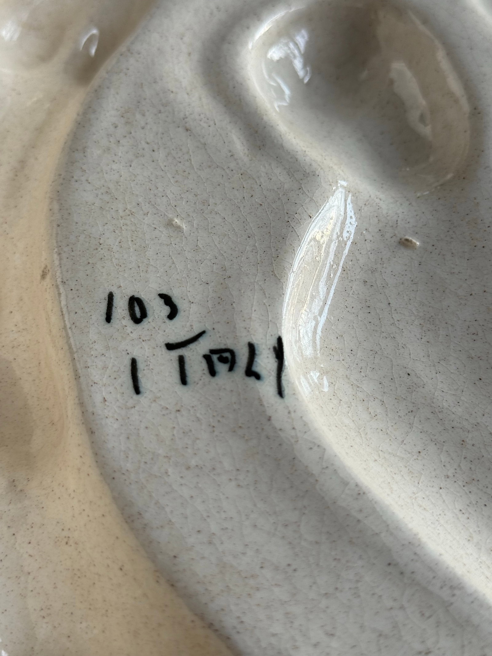 Vintage Italian Majolica Pottery Della Robbia Style Wall Plaque - 4