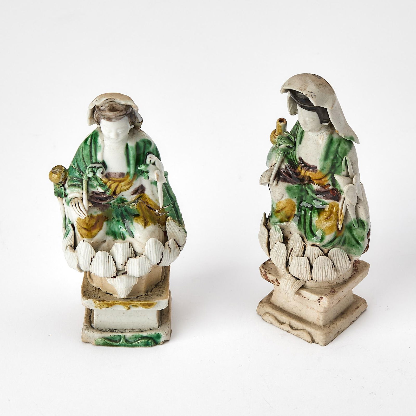 Chinese Kangxi Biscuit Porcelain Guanyin Figures - 5