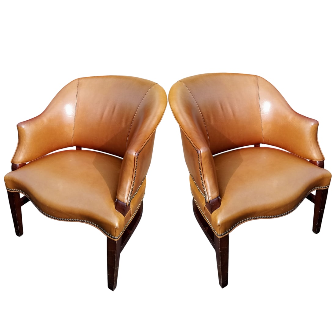 1980s Exquisite Pair of Vintage Barrel Chairs by Esteemed St. Timothy Furniture. - 10