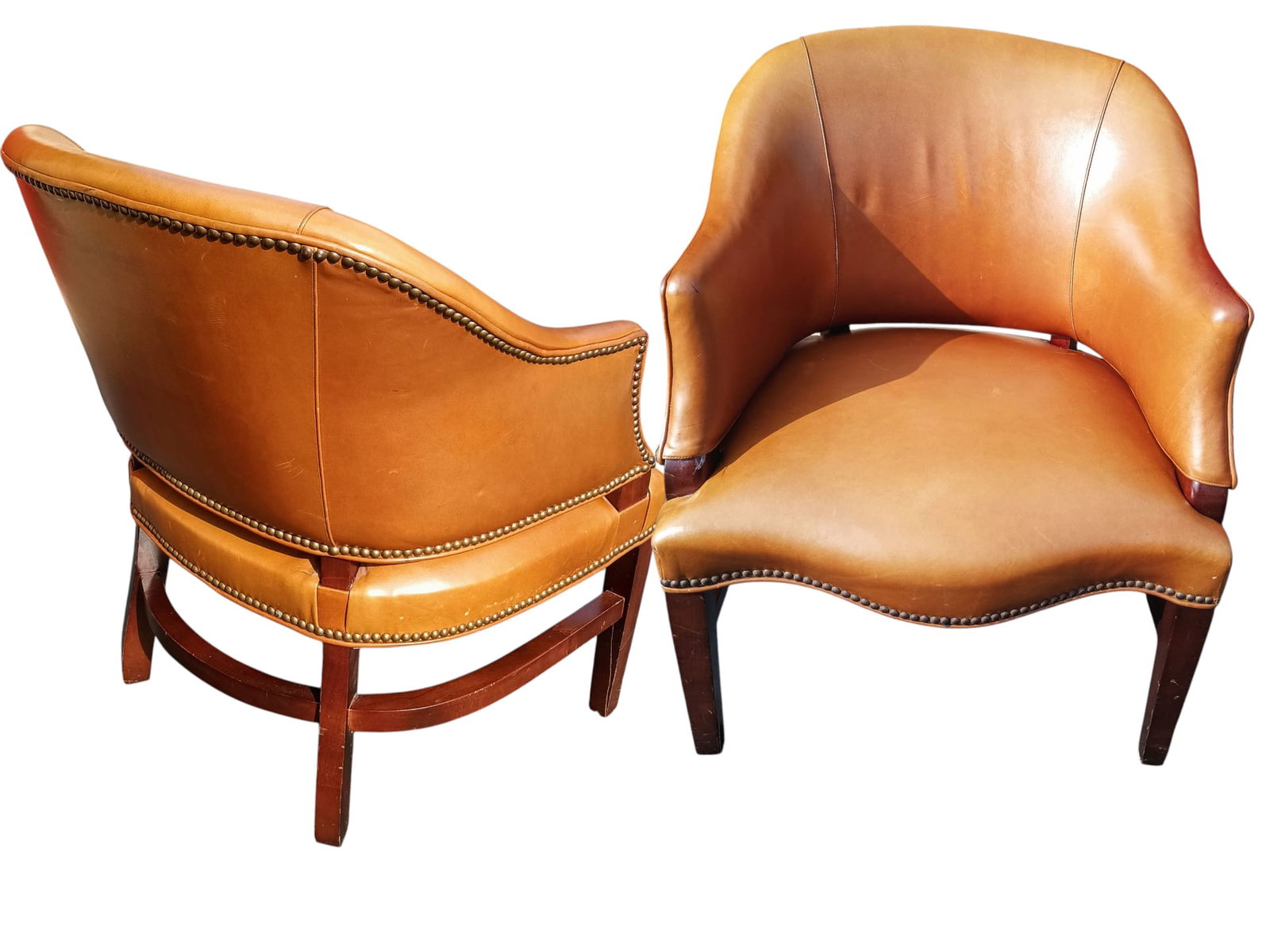 1980s Exquisite Pair of Vintage Barrel Chairs by Esteemed St. Timothy Furniture. - 4
