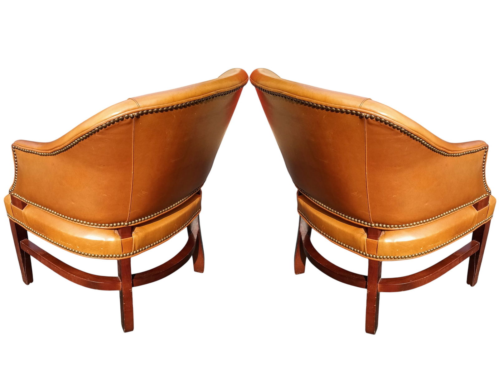1980s Exquisite Pair of Vintage Barrel Chairs by Esteemed St. Timothy Furniture. - 6