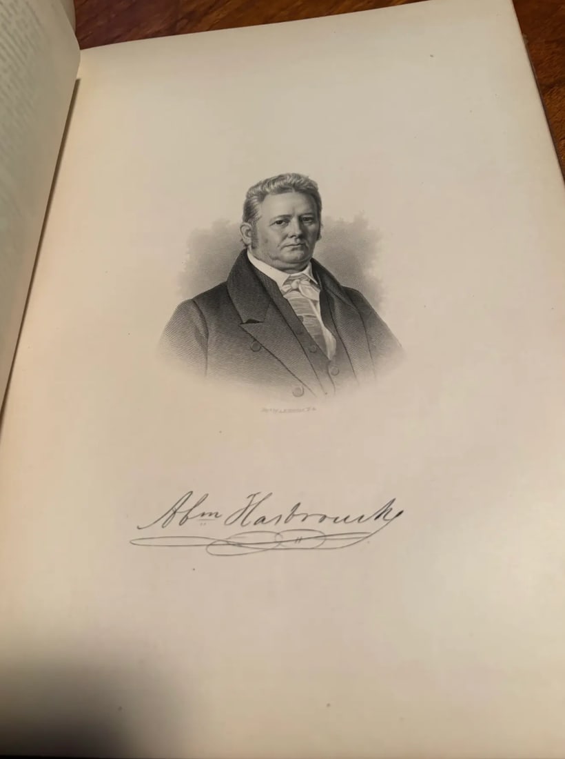 Antique Hardcover Book Titled "History of Ulster County, New York" With Leather Binding, Publish - 2