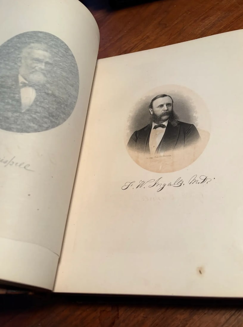 Antique Hardcover Book Titled "History of Ulster County, New York" With Leather Binding, Publish - 3