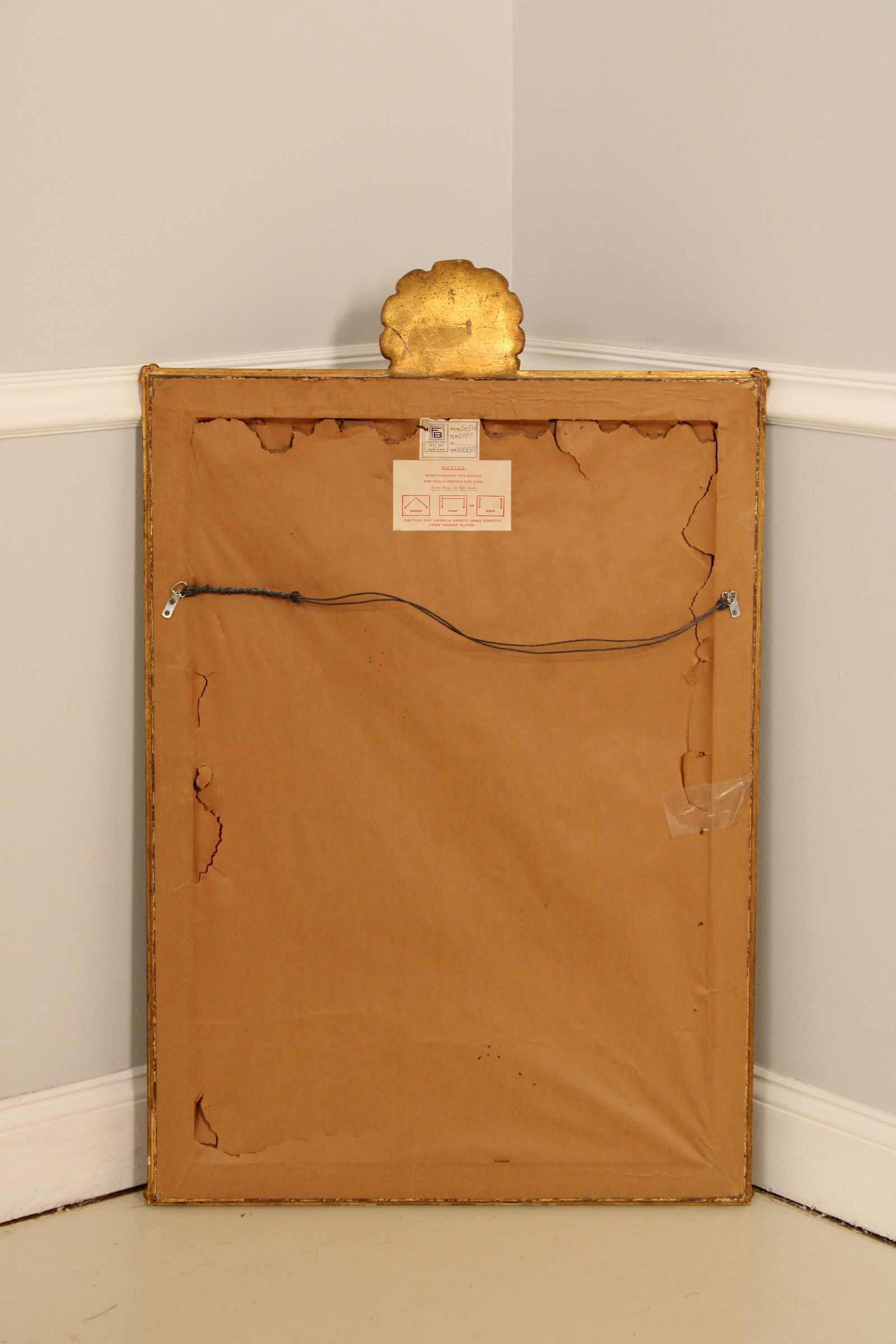 Friedman Brothers Vintage Mahogany Chippendale Gold Mirror - 13