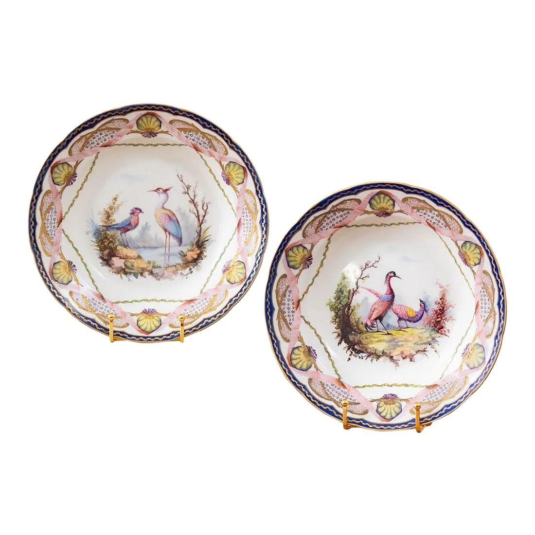 Pair of 18th Century French Sèvres Hand Painted Bowls (1 of 13)
