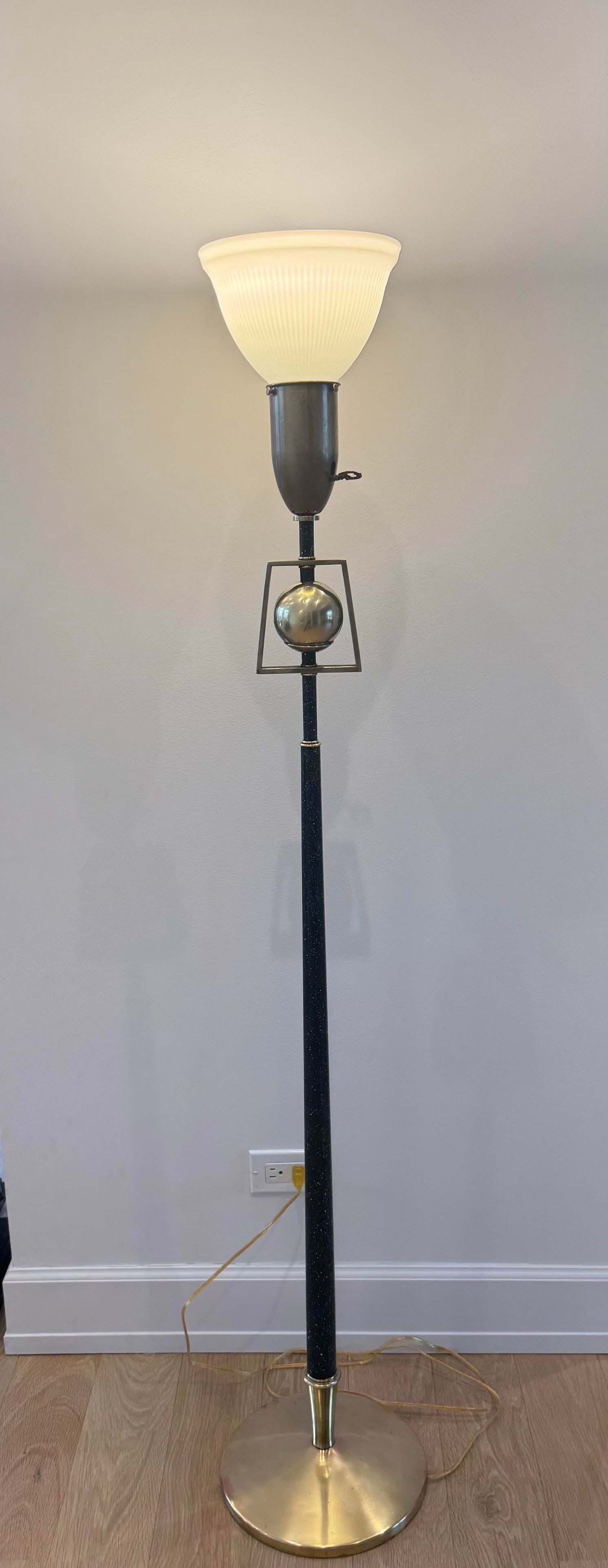Rare 1950s Mid-Century Modern Rembrandt Torchiere Floor Lamp - 11
