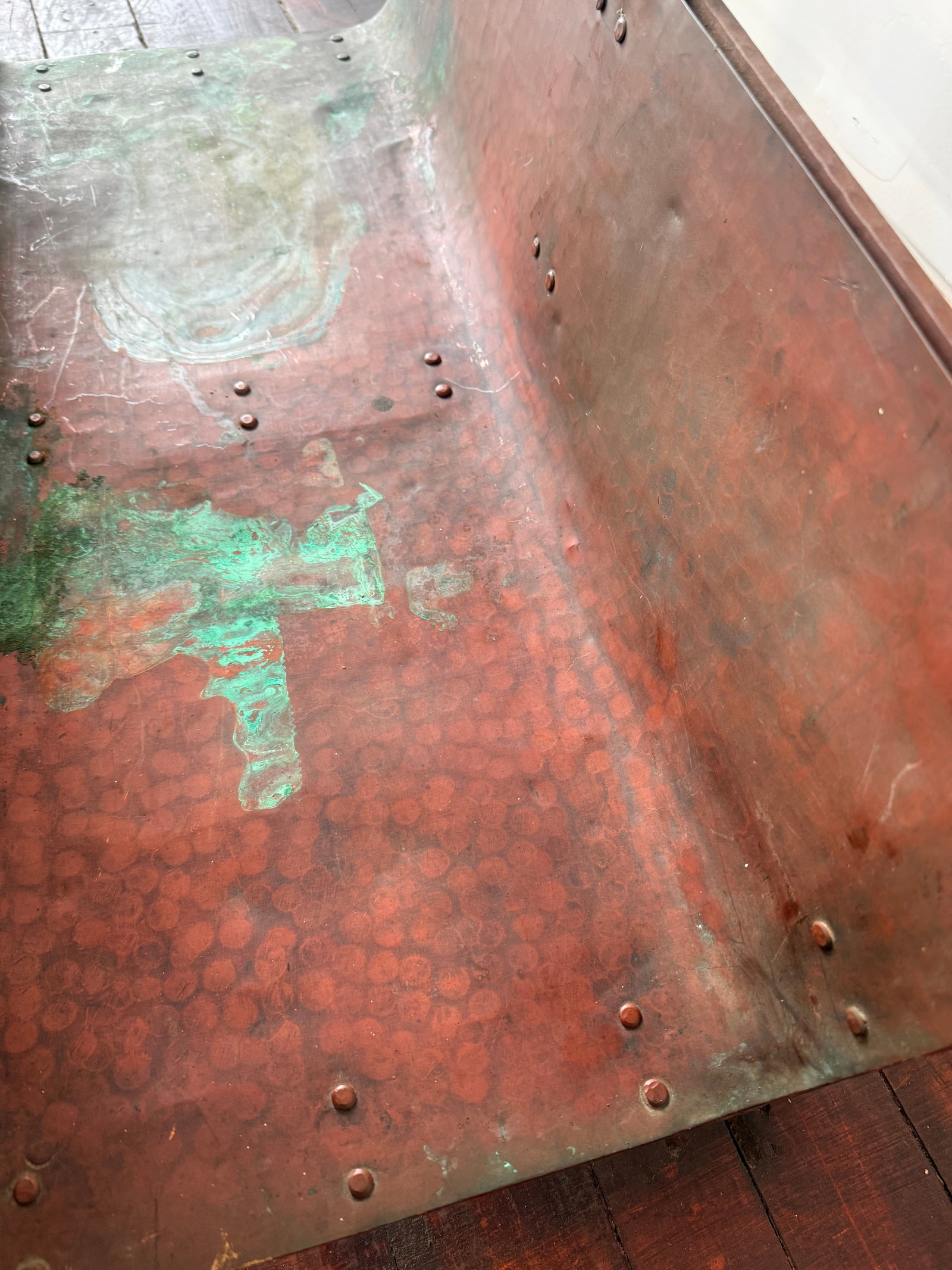 Gustav Stickley Style Arts and Crafts Copper and Iron Log Holder, C. 1910 - 6