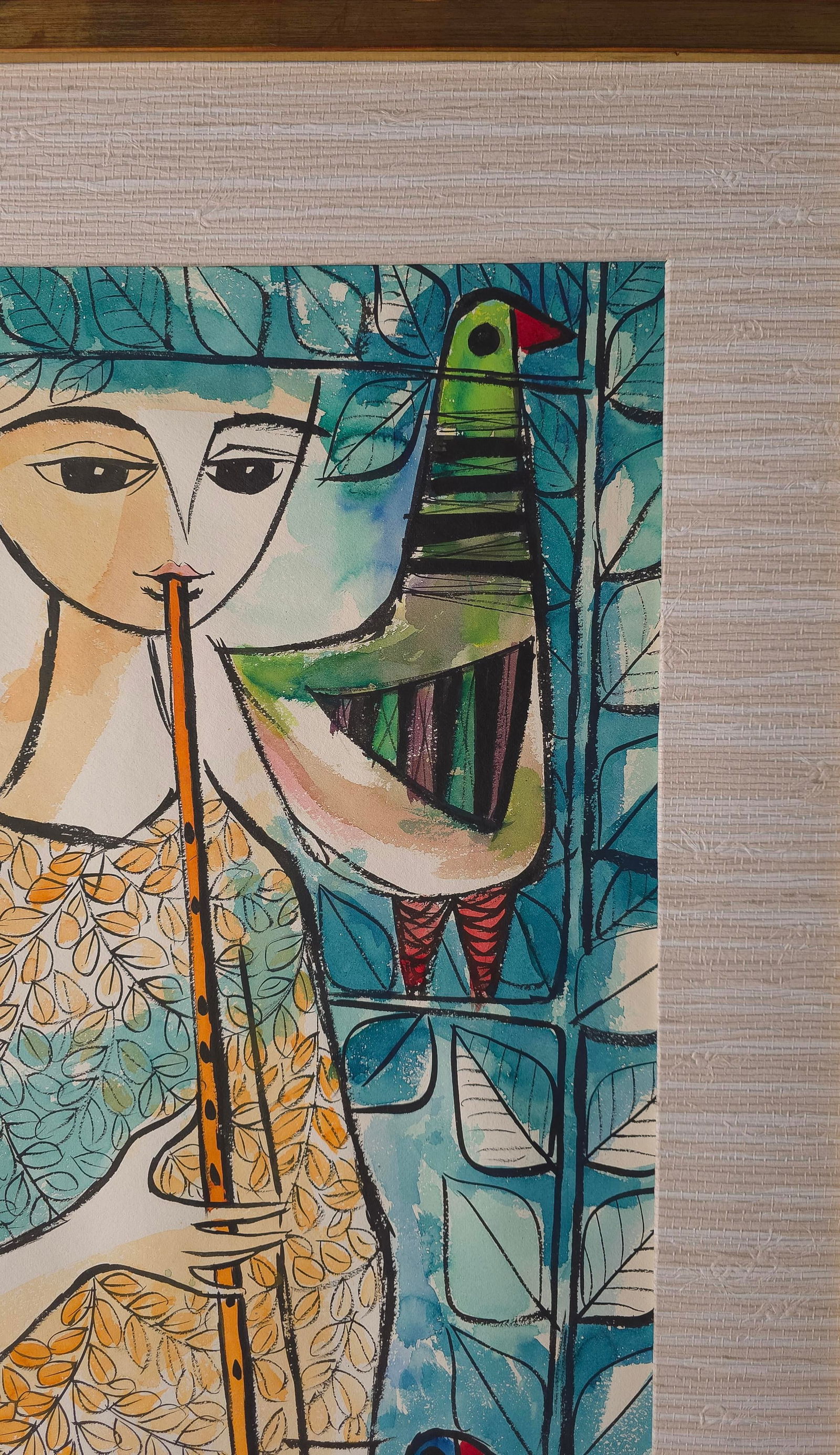 Pair of Whimsical European Mid Century Watercolor Paintings - 12