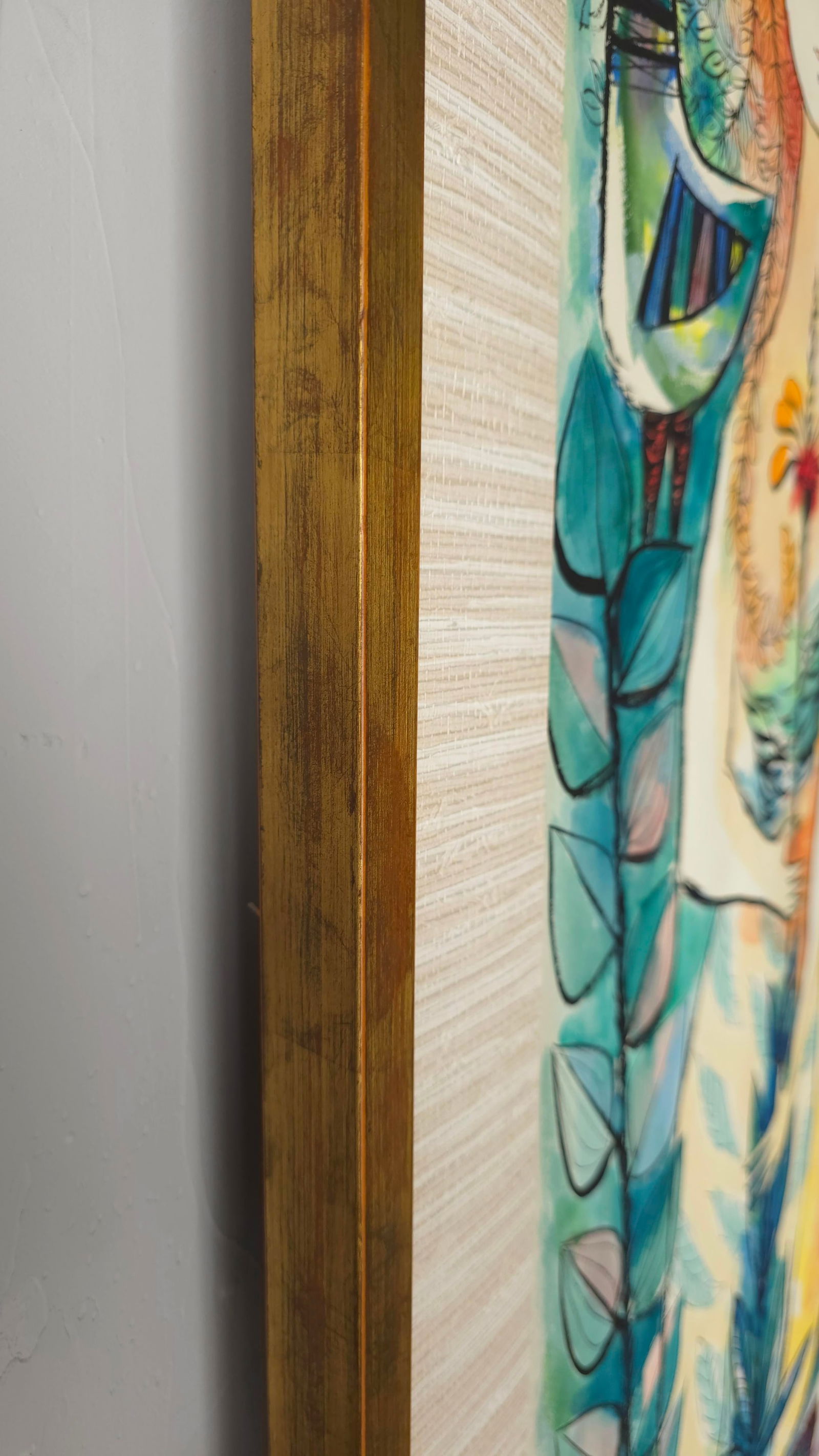 Pair of Whimsical European Mid Century Watercolor Paintings - 13