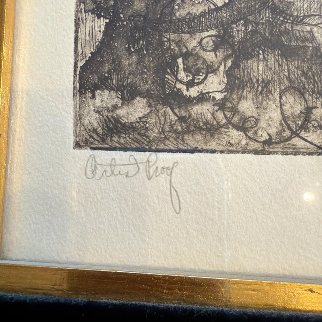 1970s Charles Bragg "Victory Party" Artist Proof Signed Etching Professionaly Framed - 4