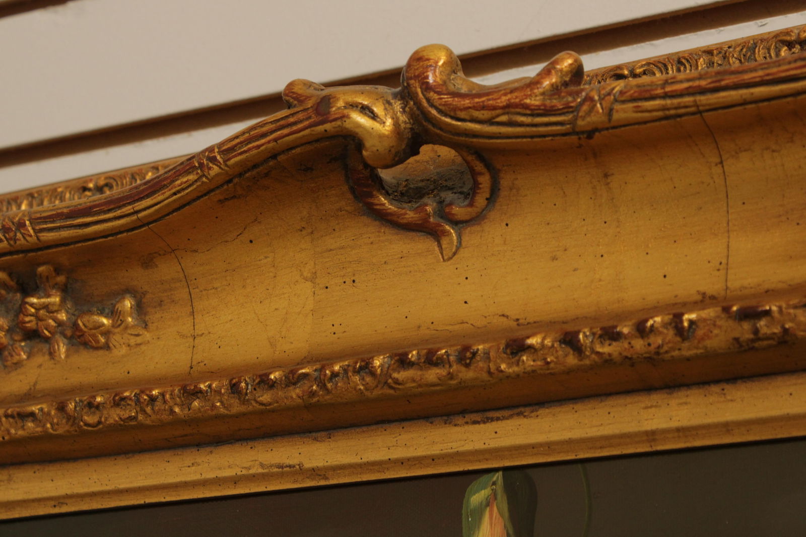 Artist Signed Framed Floral Still Life Oil Painting on Canvas - 9