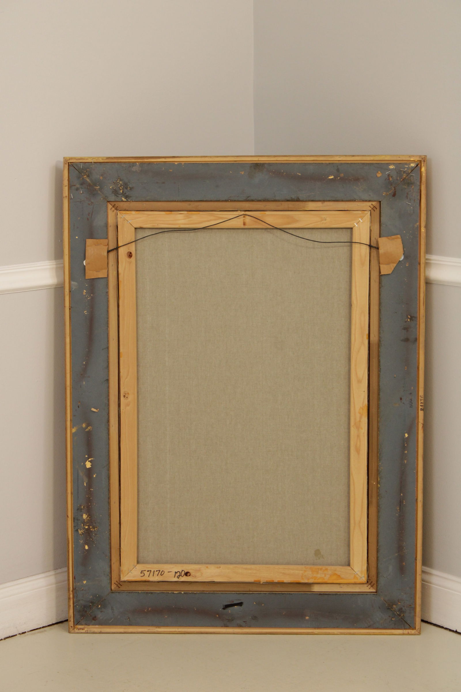 Artist Signed Portrait of Lady in Red Dress Painting on Canvas - 13