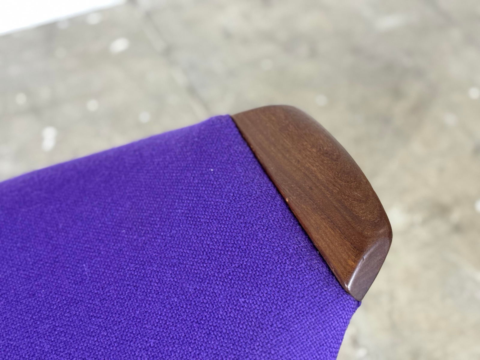 1960s Mid Century Modern Ottoman Foot Stool by Westnofa - Vintage Teak Footstool - 3