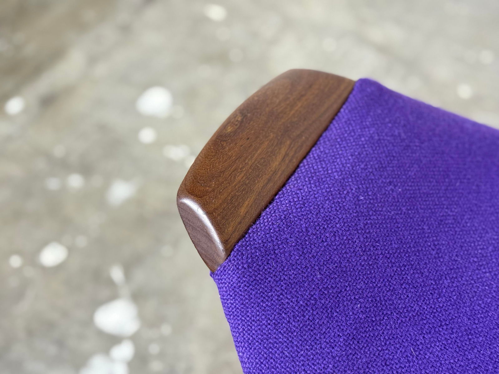 1960s Mid Century Modern Ottoman Foot Stool by Westnofa - Vintage Teak Footstool - 4