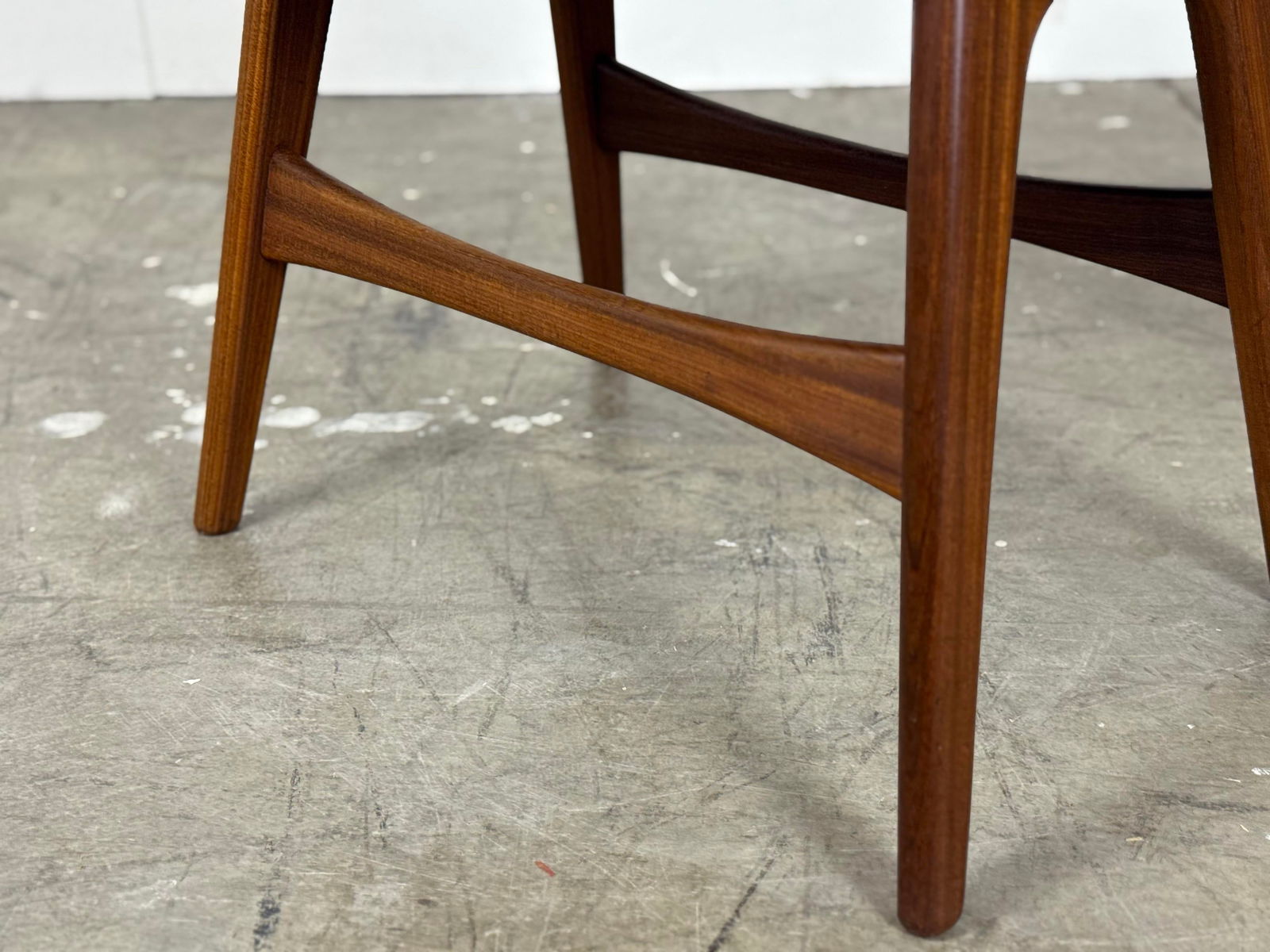 1960s Mid Century Modern Ottoman Foot Stool by Westnofa - Vintage Teak Footstool - 7