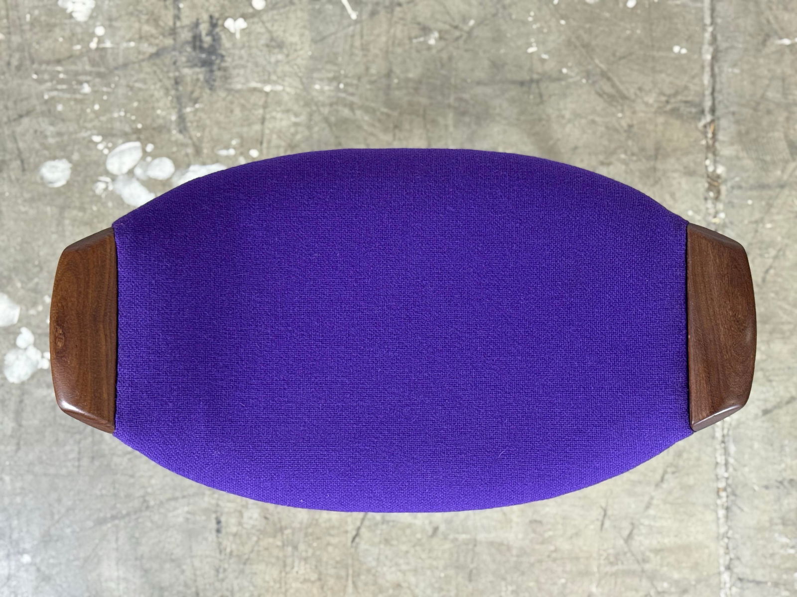 1960s Mid Century Modern Ottoman Foot Stool by Westnofa - Vintage Teak Footstool - 8