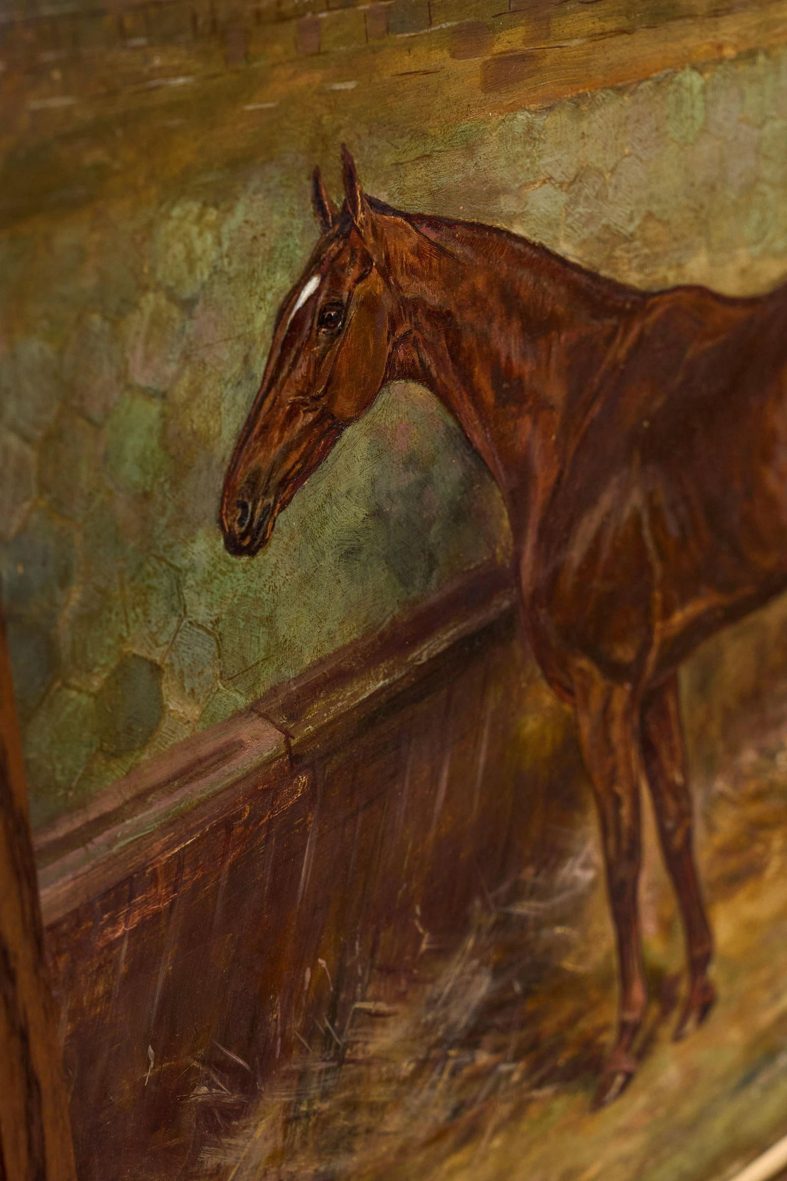 William Wasdell Trickett (1866–1939) "Balaam" 1913 Fine British Sporting Art Oil Painting - 4