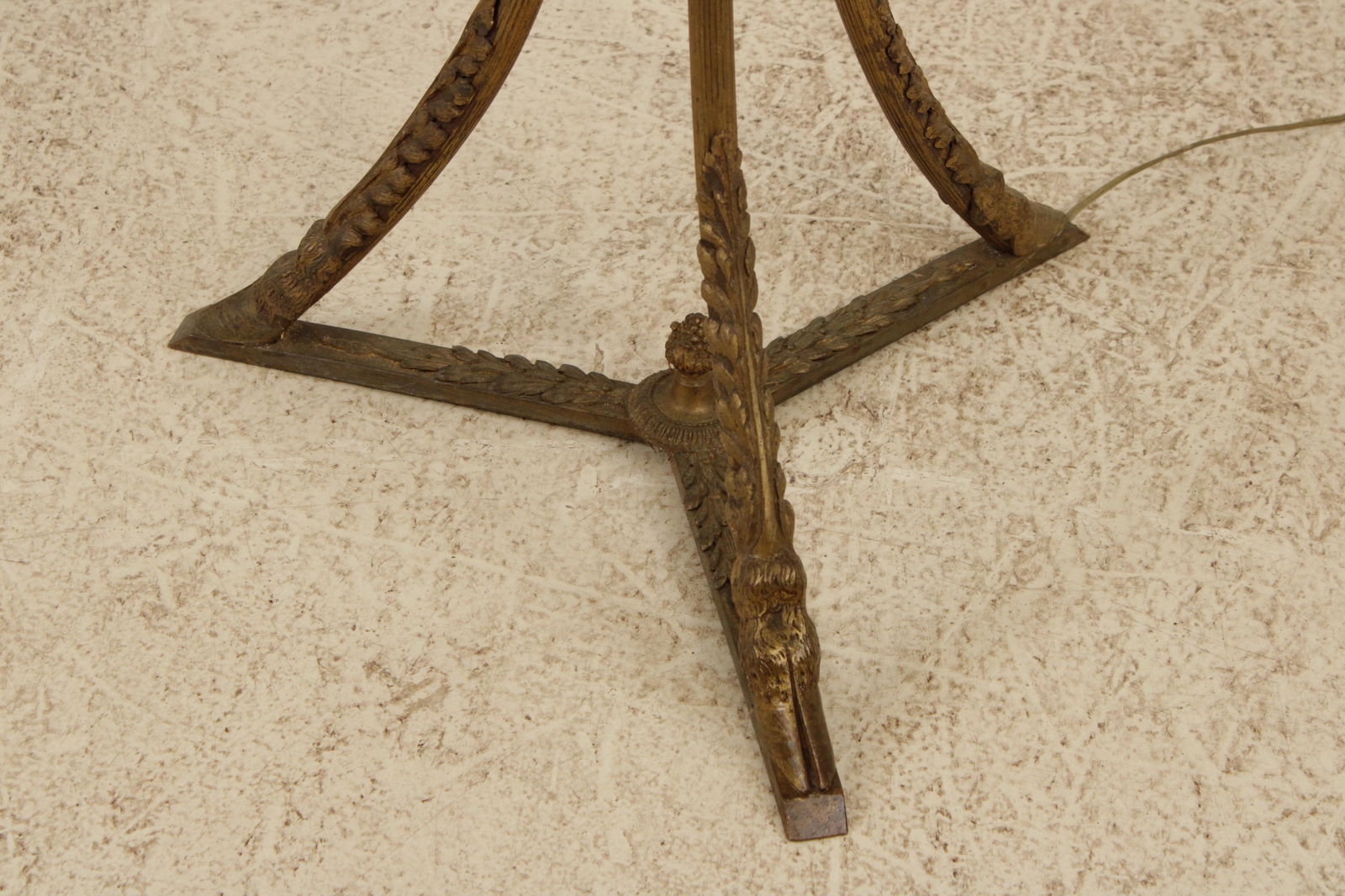Vintage Bronze Art Nouveau Floor Lamp - 3