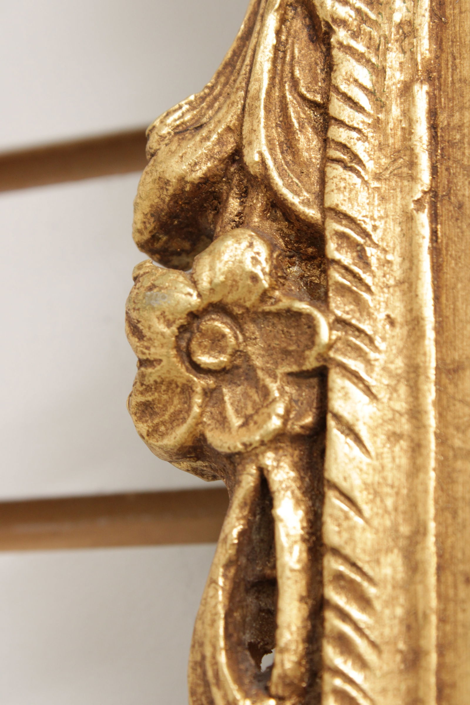 Friedman Brothers Ornate Gold Finish Frame Mirror - 11