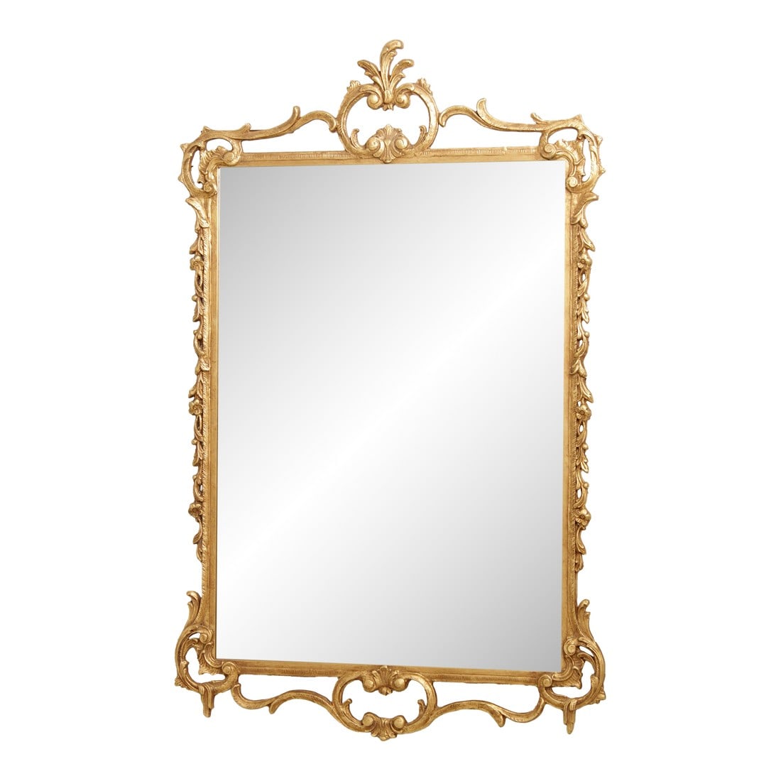 Friedman Brothers Ornate Gold Finish Frame Mirror: Age: Approx: 10 Years Old Details: 9D Gold Beveled Glass High Quality Construction Large Impressive Mirror Ornate Frame Floor Model From Retail Store Closing See Other Offerings For Matching Mirror Of