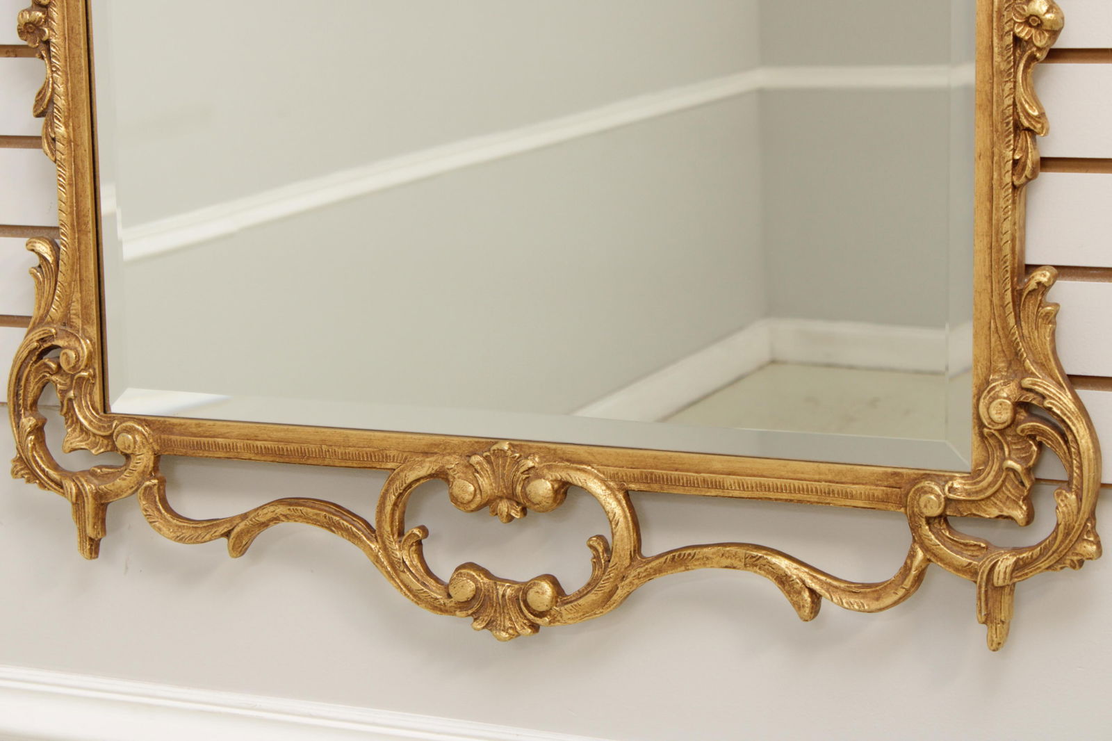 Friedman Brothers Ornate Gold Finish Frame Mirror - 4